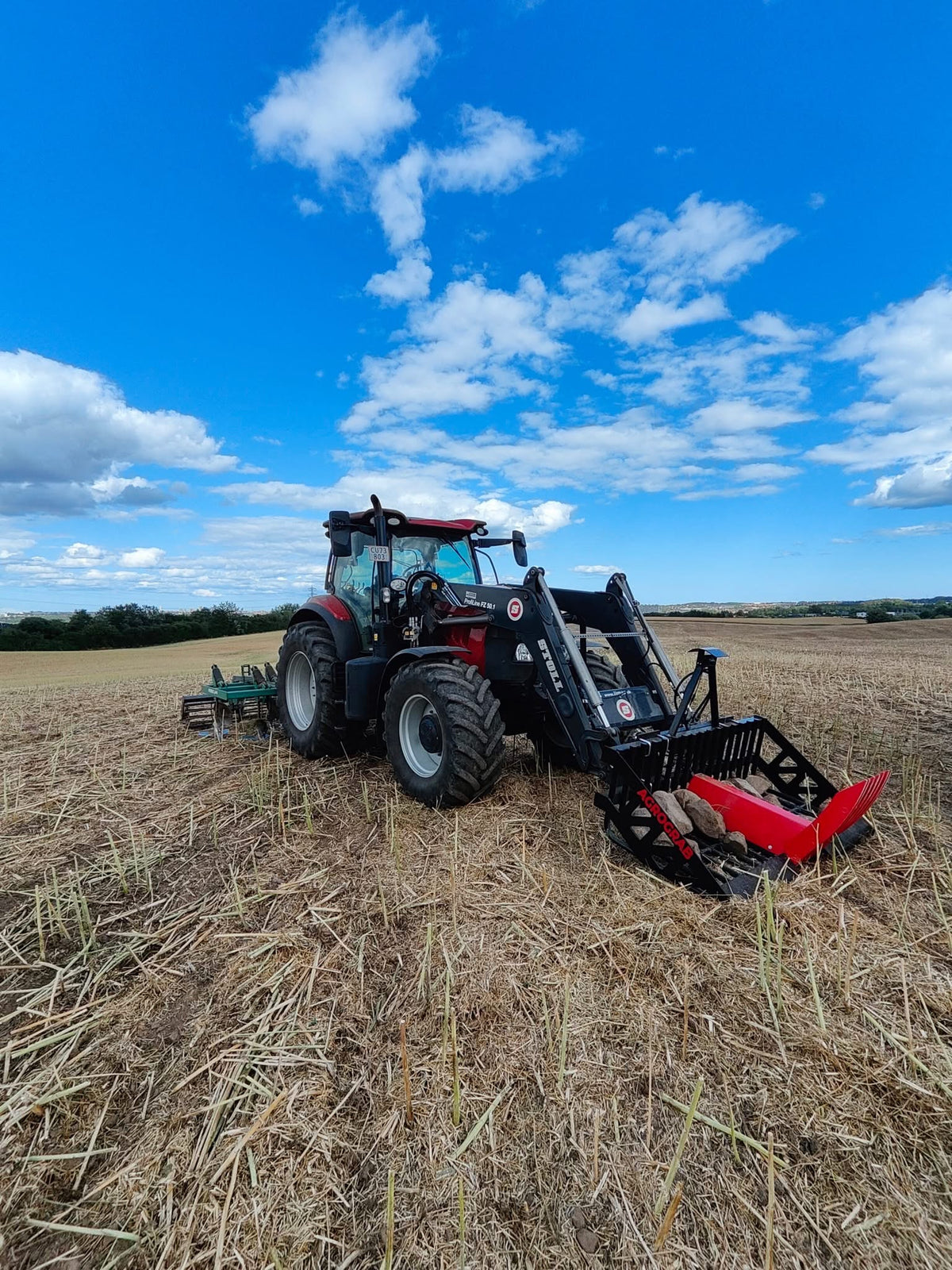 Stenopsamler - AGROGRAB stengrab til traktor og teleskoplæsser
